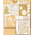 Nekupto Geschenkpapier 70 x 200 cm Weihnachten Goldgrau