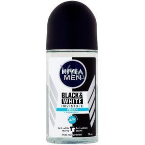 Nivea Men Invisible Black & White Frische Kugel Antitranspirant Deodorant Roll-on 50 ml