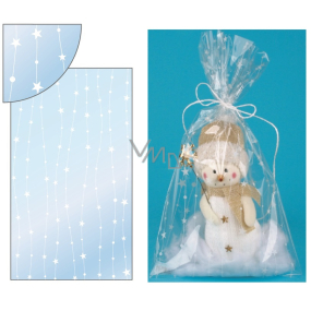 Engel Transparente Tasche mit Sternen auf der Linie 20 x 35 cm