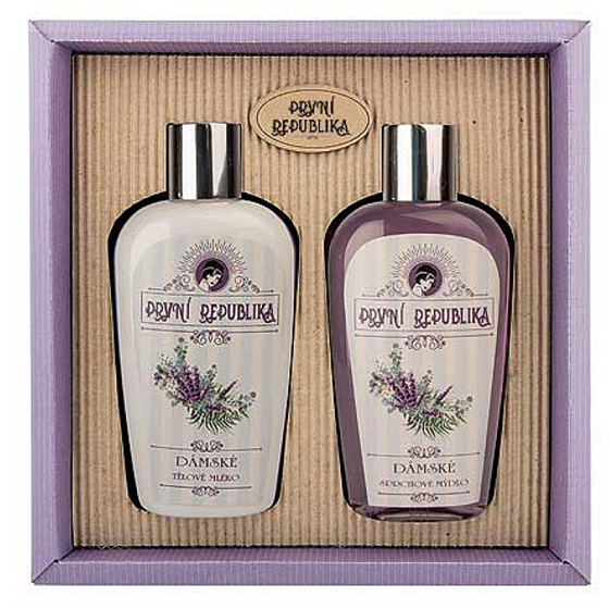Bohemia Geschenke First Republic Lavendel Körperlotion 200 ml + Duschgel 200 ml, Kosmetikset