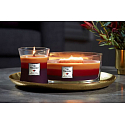WoodWick Trilogy Holiday Cheer - Duftkerze mit Urlaubsfreude, breitem Holzdocht und Bootsdeckel 453 g