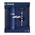 Gillette Mach3 Rasierer + Ersatzkopf 1 Stück + Rasiergel 200 ml, Kosmetikset, für Männer