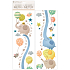 Wandsticker Kindermaßstab Elefanten, bis 120 cm