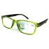 Berkeley Lesebrille +3.0 Kunststoff transparent grün, schwarze Seiten 1 Stück MC2166