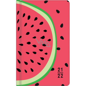 Albi Tagebuch von September 2021 bis September 2022 Pocket Weekly Student Melone 15,5 x 9,5 x 1,2 cm