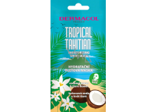Dermacol Tropical Tahitian feuchtigkeitsspendende Textilmaske mit Kokoswasser und Tiarablütenextrakt 15 ml