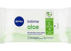 Nivea Intimo Aloe Feuchttücher für die Intimhygiene, 15 Stück