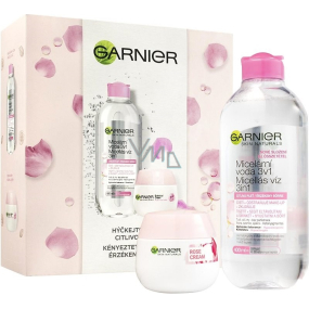 Garnier Rose Box Mizellenwasser für empfindliche Haut 400 ml + feuchtigkeitsspendende Tagescreme 50 ml, Kosmetikset