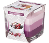 Bispol Frozen Berries - Gefrorene Beeren dreifarbige Duftkerze Glas, Brenndauer 32 Stunden 170 g