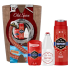 Old Spice Captain Deodorant Stick 50 ml + 3in1 Duschgel für Gesicht, Körper und Haare 250 ml + Aftershave 100 ml + Holzfass, Kosmetikset für Männer