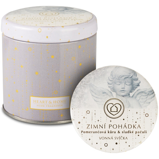 Heart & Home Winter Fairy Tale Soja-Duftkerze in einer Dose brennt bis zu 30 Stunden 125 g
