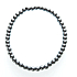 Hämatit-Armband elastischer Naturstein, Kugel 4 mm / 21 - 22 cm, für Männer, gesunder Blutstein