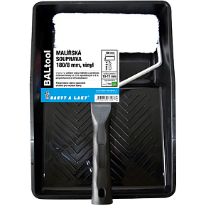 BARVY A LAKY HOSTIVAŘ Vinyl Farbroller mit Halter und Wanne, 180 mm