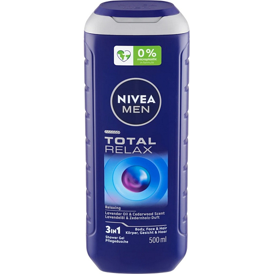 Nivea Men Total Relax 3v1 sprchový gel pro muže 500 ml