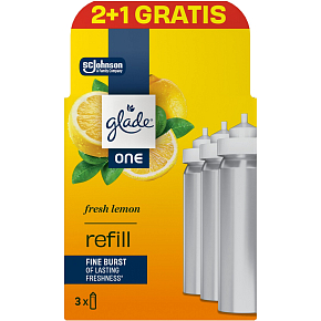 Glade ONE náhradní náplně do osvěžovače vzduchu Fresh Lemon 3×10 ml, 30 ml Glade ONE náhradní náplně do osvěžovače vzduchu Fresh Lemon 3×10 ml, 30 ml