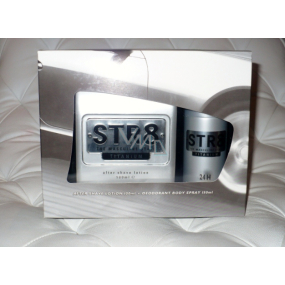 Str8 Titanium AS 100 ml Herren-Aftershave + 150 ml Deospray, Kosmetikset