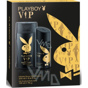 Playboy Vip for Him Deodorant Spray 150 ml + Duschgel 250 ml, Kosmetikset