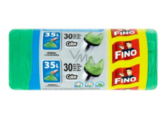 Fino Color Müllsäcke mit Griffen grün 8 µm, 35 Liter, 49 x 60 cm, 30 Stück