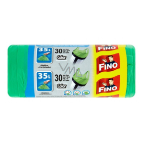 Fino Color Müllsäcke mit Griffen grün 8 µm, 35 Liter, 49 x 60 cm, 30 Stück