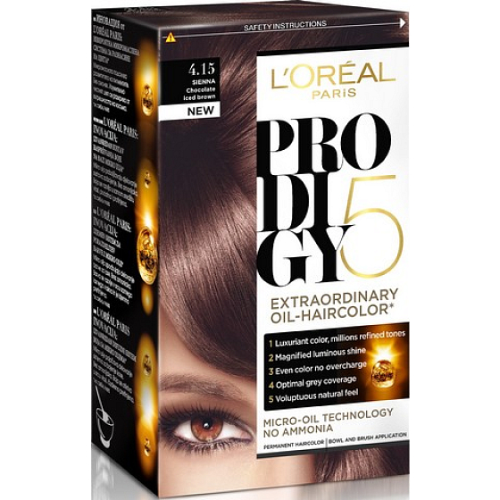 Loreal Paris Prodigy 5 Haarfarbe 4.15 Iced Chocolate