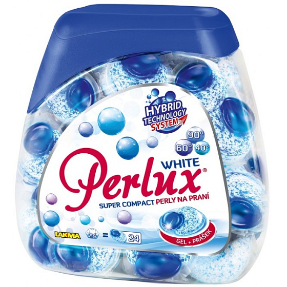 Perlux White Gelkapseln zum Waschen weißer Kleidung 24 Stück