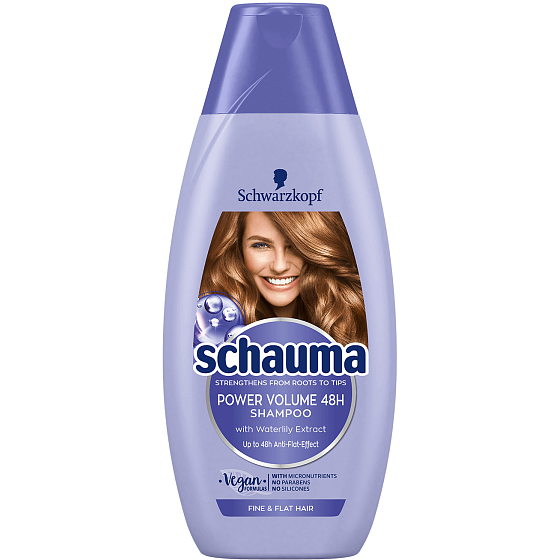 Schauma Power Volume 48h Shampoo für ein größeres Volumen von feinem und wirrem Haar 250 ml