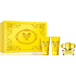 Versace Yellow Diamond Eau de Toilette 50 ml + Duschgel 50 ml + Körperlotion 50 ml, Geschenkset für Frauen