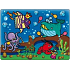 Magisches Wasserbild mit Pinsel Sea World 20 x 15 cm