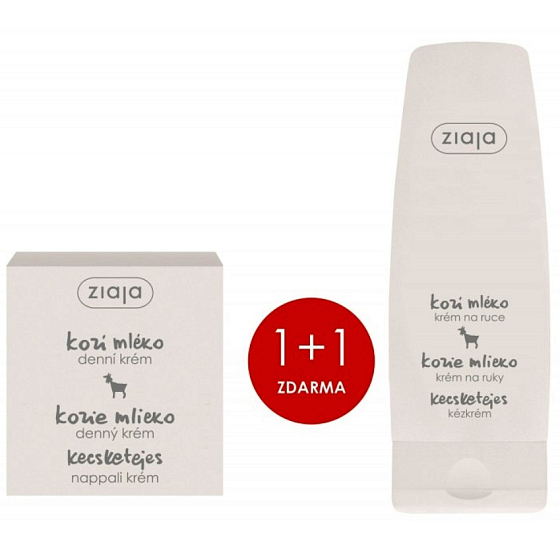Ziaja Ziegenmilch Tagescreme 50 ml + Hand- und Nagelcreme 80 ml, Duopack