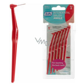 TePe Angle Interdental Brushes 0.5mm Red 6St