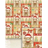 Nekupto Geschenkpapier 70 x 200 cm Weihnachtsgoldener Teddybär, roter Hut