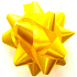 Nekupto Starfish Medium Standard Gelb 6,5 cm