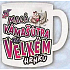 Nekupto Geschenke mit Humor Maxi-Becher Kleiner Kumpel auf einem großen Becher 0,8 l