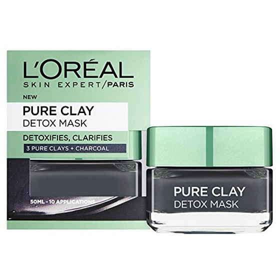 Loreal Paris Detox-Maske aus reinem Ton Intensiv reinigende Gesichtsmaske 50 ml