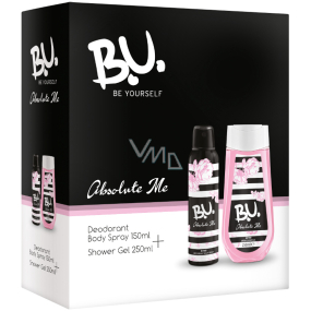 BU Absolute Me Deodorant Spray für Frauen 150 ml + Duschgel 250 ml, Kosmetikset