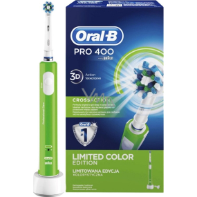 Oral-B Pro 400 CrossAction Grüne elektrische Zahnbürste 1 Stück