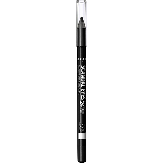 Rimmel London Scandaleyes Kohl Kajal wasserfester Augenstift 001 Black 1,3 g