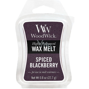 WoodWick Spiced Blackberry - Würziges Brombeerduftwachs für Aromalampe 22,7 g
