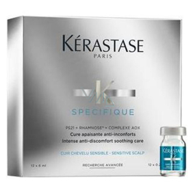 Kérastase Specifique Cure Apaisante Anti-Inconforts 4-wöchige Behandlung zur Behandlung und Beruhigung empfindlicher Kopfhaut 12 x 6 ml 72 ml