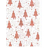 Ditipo Geschenkpapier 70 x 500 cm Weihnachten beige braune Weihnachtsbäume