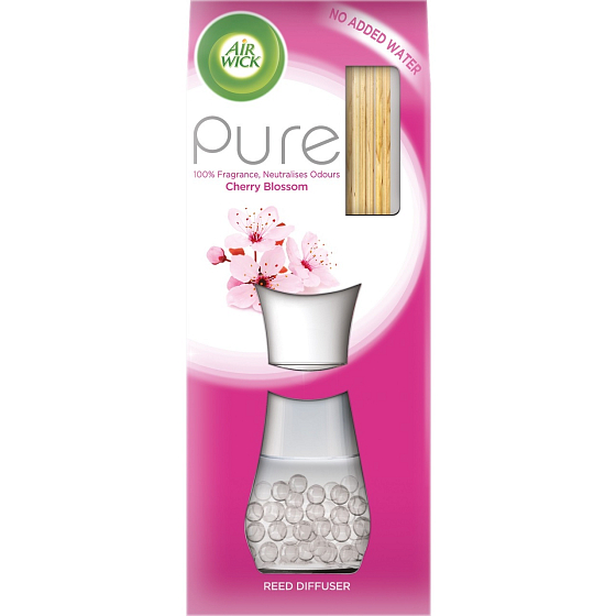 Air Wick Reed Diffuser Pure Cherry Blossom - Kirschblüten Duftstäbchen Lufterfrischer 25 ml