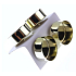 Emocio Candlestick Metall für Teekerze Gold 4 cm 4 Stück