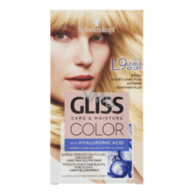 Schwarzkopf Gliss Color Haarfarbe L9 Extra Aufheller plus 2 x 60 ml