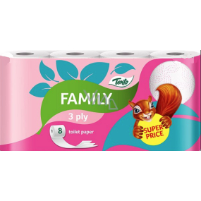 Dieses Family Pink Toilettenpapier 3-lagig 8 Stück