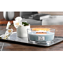 WoodWick Seaside Neroli - Duftkerze von Coastal Neroli mit breitem Holzdocht und Glasbootsdeckel 453 g