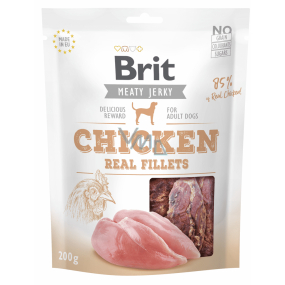 Brit Jerky Trockenfleischsnacks mit Hühnchen für ausgewachsene Hunde 200 g
