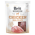 Brit Jerky Trockenfleischsnacks mit Hühnchen für ausgewachsene Hunde 200 g
