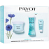Payot Hydra24+ Creme Glacee Feuchtigkeitscreme für normale bis trockene Haut 50 ml + Essence smoothing moisturizing pre-treatment foundation water 125 ml + Baume En Masque super hydratisierende stimulierende Maske 15 ml, Kosmetikset 2022