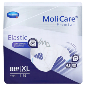MoliCare Premium Elastic XL 140 - 175 cm 9 Tropfen Inkontinenzslips für schwere Inkontinenz 14 Stück