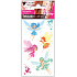Glitzer-Tattoo-Aufkleber Bunte Feen 10,5 x 6 cm